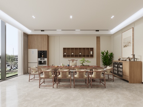  茶室 接待室 洽谈室3d模型 