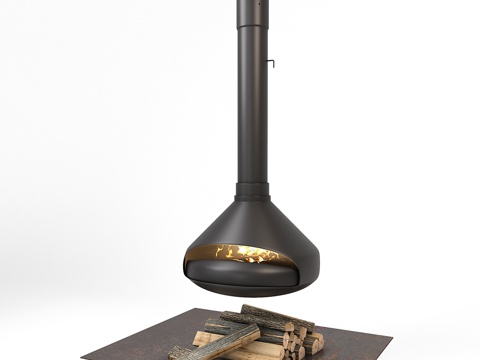  Ergofocus悬挂式壁炉3d模型 