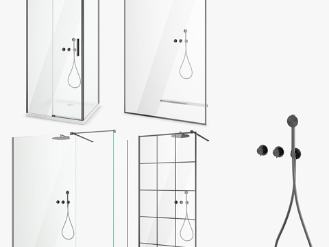  Radaway淋浴房套装473d模型 