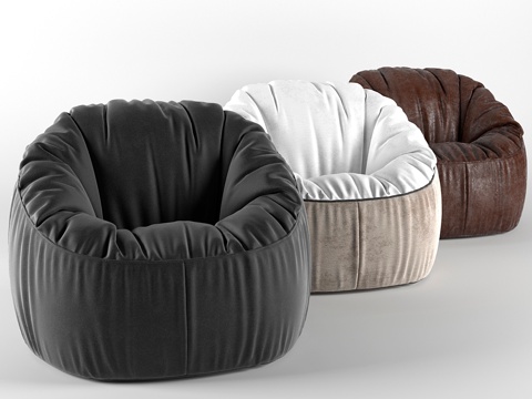  软垫脚凳椅3d模型 