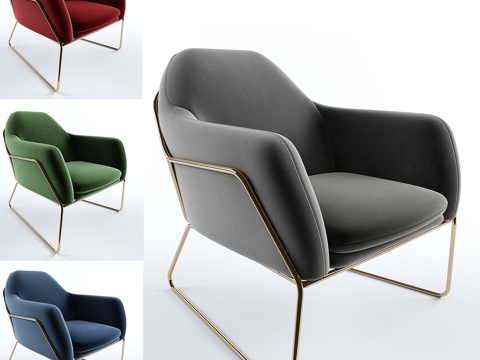  Frame扶手椅3d模型 