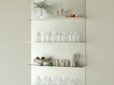  现代装饰架3d模型 