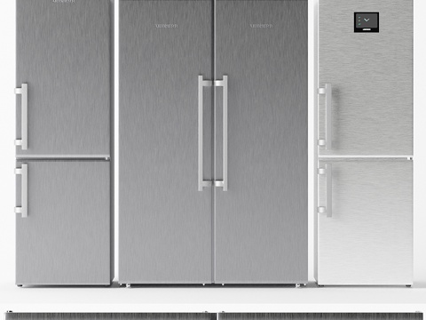  利勃海尔冰箱套装3d模型 