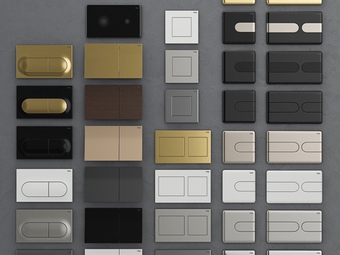  Viega安装用嵌入式按钮33d模型 