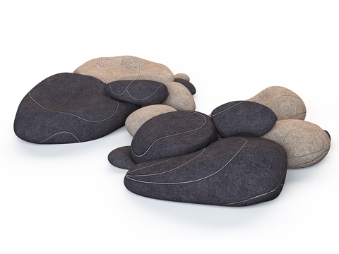  地垫石椅 SMARIN3d模型 