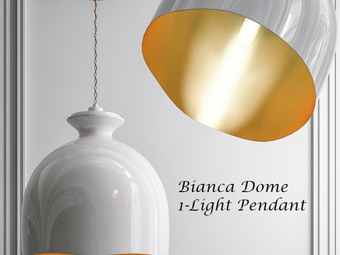  Bianca穹顶灯3d模型 