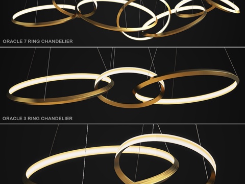  克里斯托弗·布茨神谕LED灯环套装3d模型 