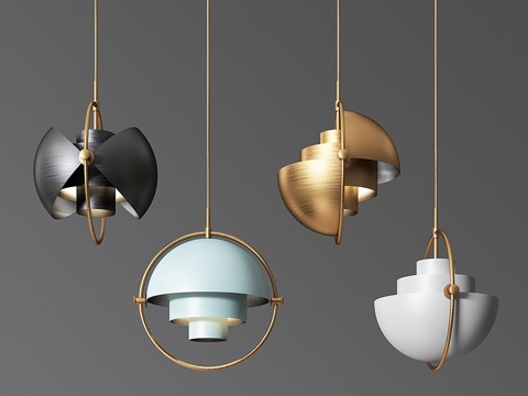  Gubi Multi Lite 吊灯 Louis Weisd3d模型 