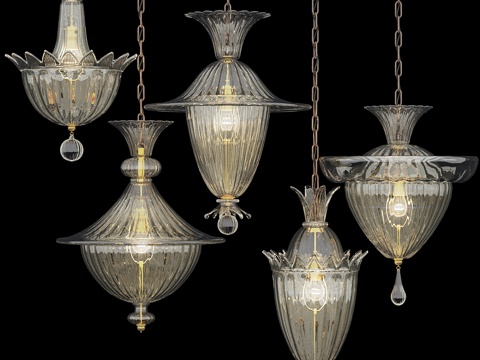  巴罗维尔&amp;托索，威尼斯吊灯3d模型 