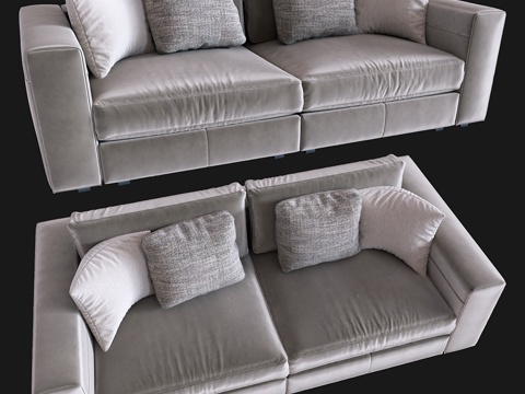  意大利沙发3d模型 
