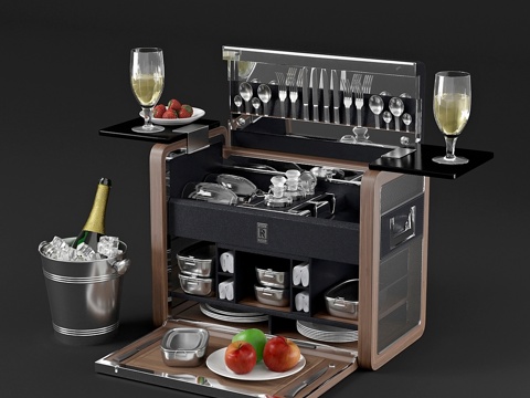  劳斯莱斯野餐套装3d模型 