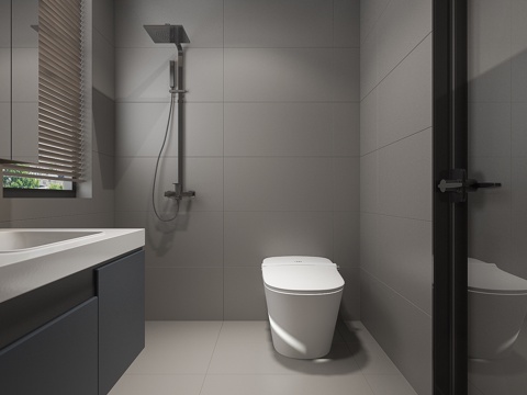  卫生间卫浴洗手台3d模型 