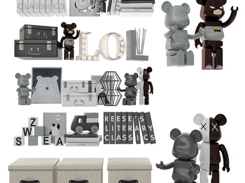  儿童装饰套装83d模型 