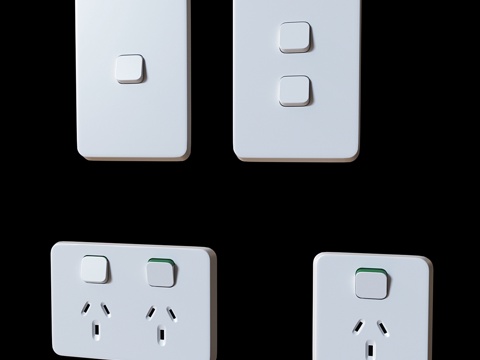  插头与开关 澳大利亚克莱普萨经典系列3d模型 