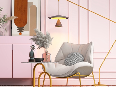  单人椅子3d模型 