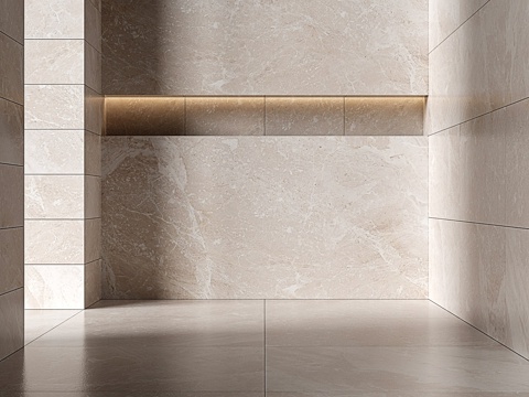  奶油色大理石瓷砖3d模型 