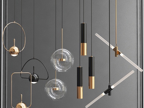  吊灯系列_23d模型 