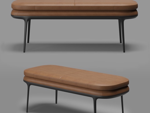  Maxalto Caratos长凳3d模型 