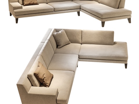  罗奇堡Playlist转角沙发3d模型 