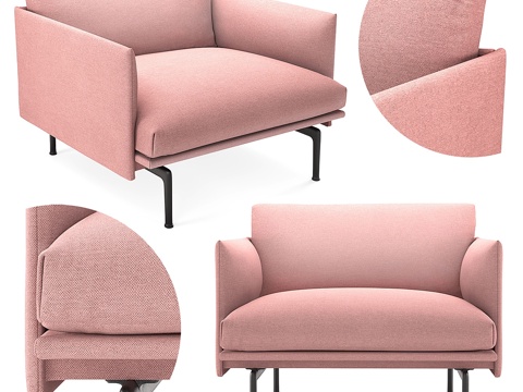  Muuto轮廓椅3d模型 