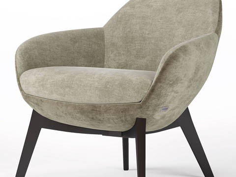  尼科琳设计的吉尔拉扶手椅3d模型 