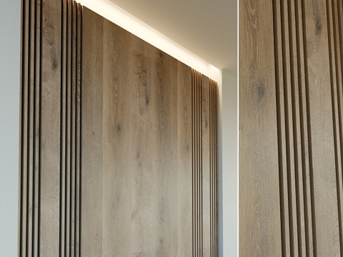  木质墙板。装饰墙。283d模型 