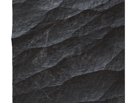  黑色石材3d模型 