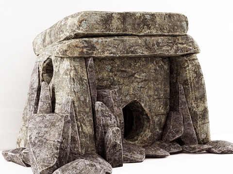  巨石墓石阵3d模型 