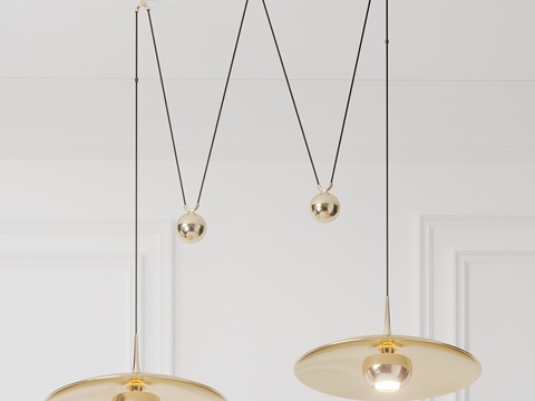  Florian Schulz双头Onos 55吊灯配硅胶3d模型 