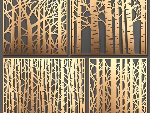  装饰隔断3d模型 