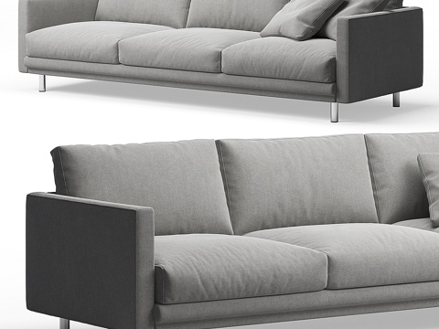  Cts移动灯具沙发3d模型 