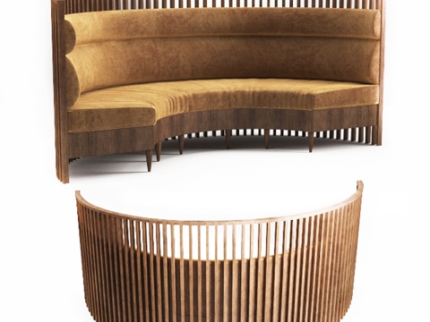  餐厅沙发-23d模型 