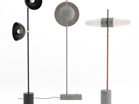  落地灯系列3d模型 