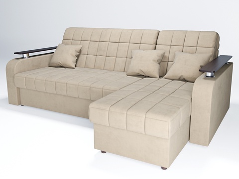  卡琳娜044角式手风琴沙发3d模型 