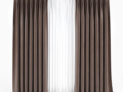  窗帘 263d模型 