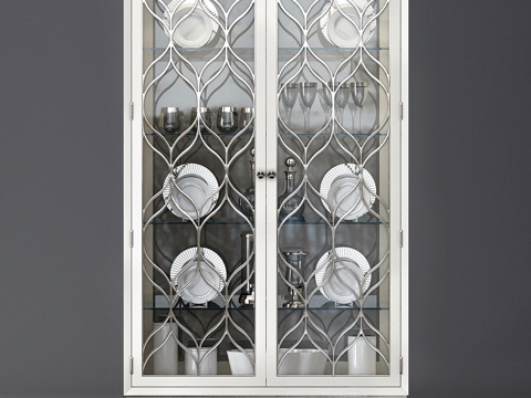  Bernhardt Calista陈列柜3d模型 