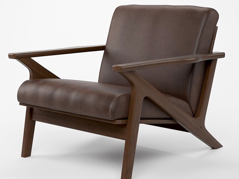  中世纪休闲椅3d模型 