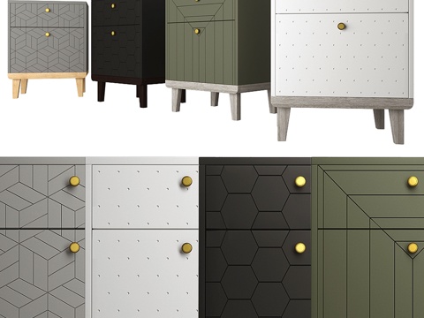  蒂蒙床头柜 v23d模型 