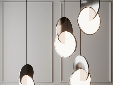  日蚀吊灯3d模型 