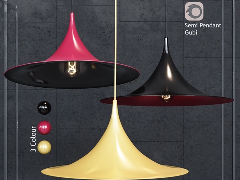  Bonderup & Thorup 设计的半吊灯3d模型 