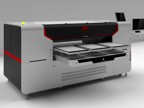  机器平板打印机3d模型 