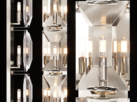  Restoration Hardware HARLOW水晶三3d模型 