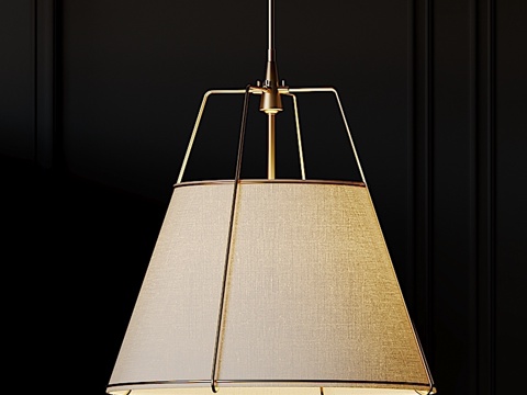  锥形鼓形吊灯 2款3d模型 