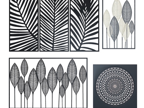  Maisons du Monde 墙饰套装23d模型 