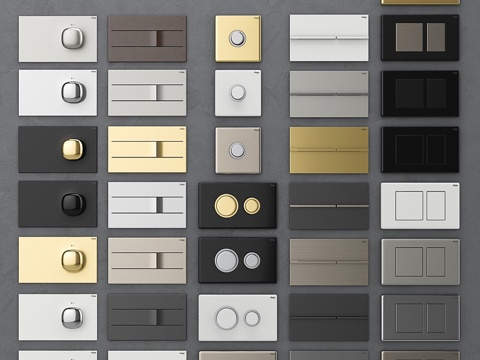  Viega安装用嵌入式按钮23d模型 