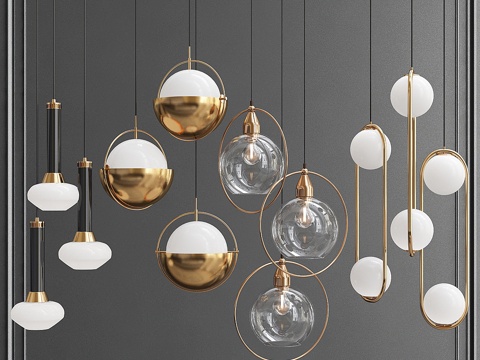  吊灯系列3d模型 