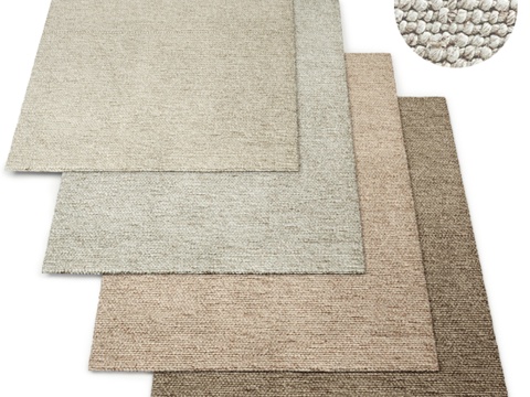  德尔菲娜手工编织羊毛地毯 RH系列3d模型 