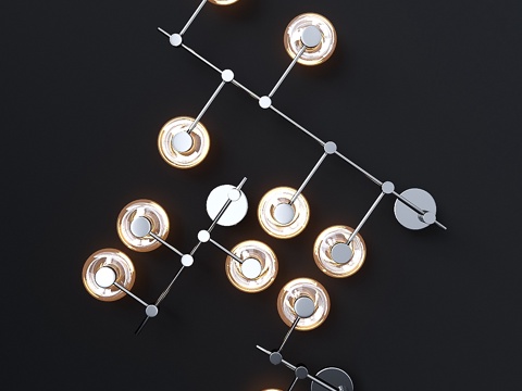  电路灯具套装3d模型 