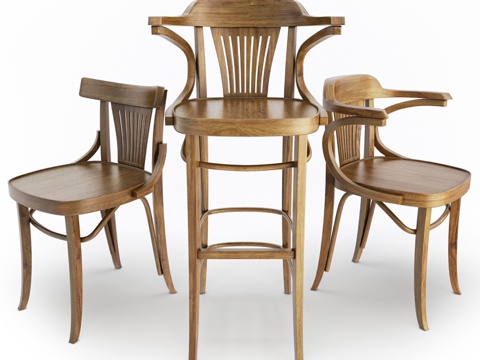  木制家具Iria3d模型 