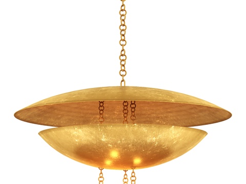  Arteriors Home Florko 金箔装饰3d模型 